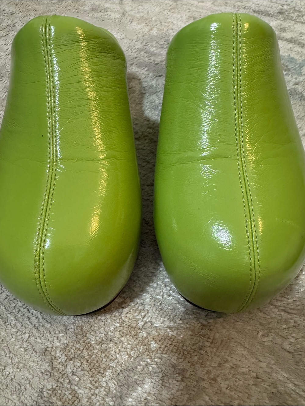 Simon Miller Platform Bubble Clogs in Kiwi Green Size 36 or US Size 6 $609 - Picture 5 of 11